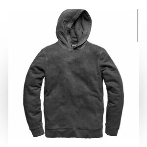 Outerknown Men Sur Snap Sweatshirt Hoodie Hemp/Organic Cotton Faded black